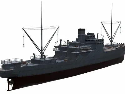 Ship 04 Low-poly 3D model