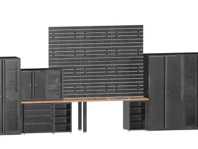 MODULAR ARMORY FURNITURE Low-poly 3D model