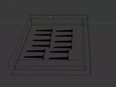 box of nails free Free low-poly 3D model