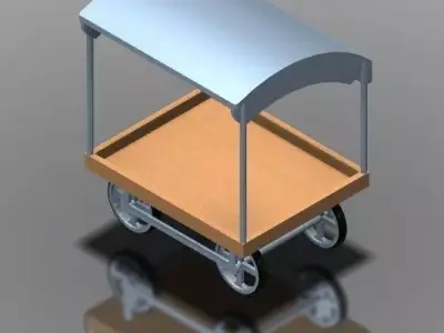 Panipuri cart Free 3D model