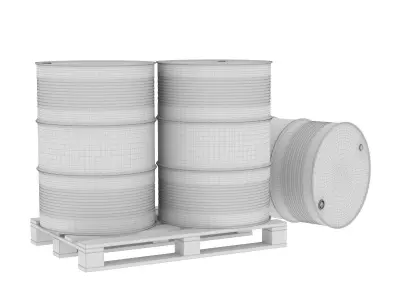 Fuel Barrel 3D model 3D model