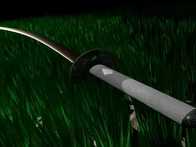 3D katana model samurai sword 3D model