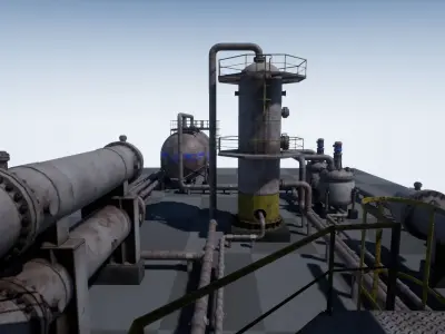 Industrial Vessels PBR PACK Low-poly 3D model