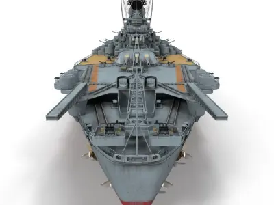 Japanese Battleship Yamato 3D model