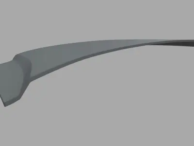 Car Bonnet 08 Low-poly 3D model