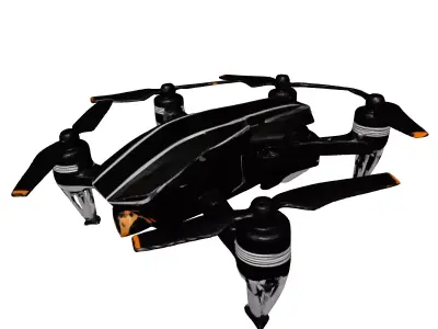 Futuristic Quadrotor Drone 3D model