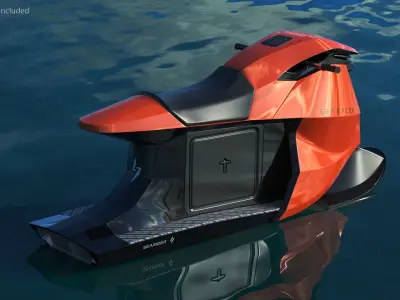  Searacer Jet Ski Orange 