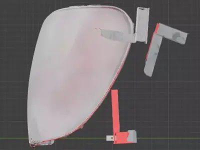 Subaru Tail Light Lamp Combination 84201FE020 3D SCAN 3D model
