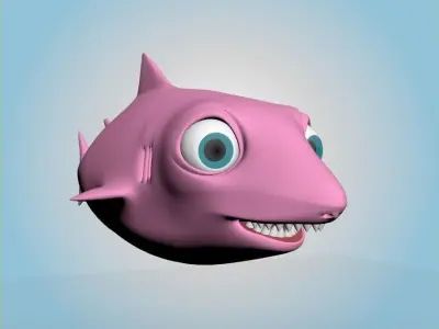 Female Baby Shark 3D model purchase