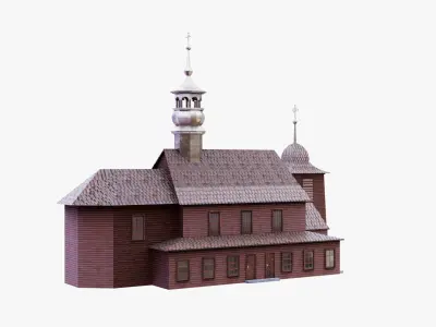 Wooden Church Saint Florian 3D model