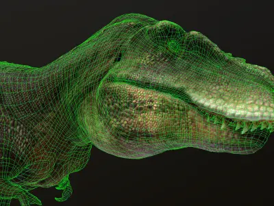 Tarbosaurus Low-poly 3D model
