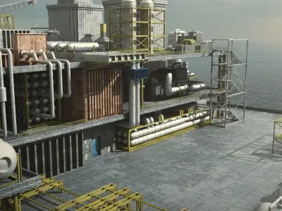 Oil Platform  3D model