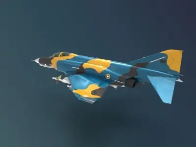 F-4E Phantom II 3D model by Iskhafel
