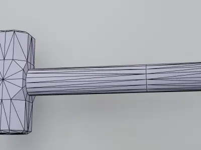 Sledgehammer  Low-poly 3D model