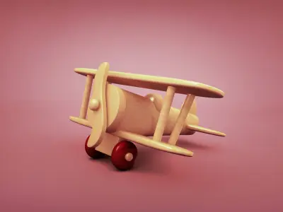 Toy plane 3D model shop