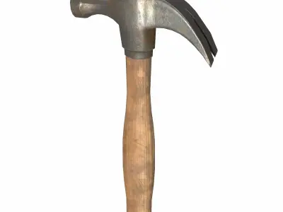 Hammer Low Poly  Low-poly 3D model
