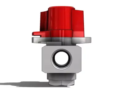 Valvula de Alivio SMC VHS20 F02 B Relief Valve 3D model