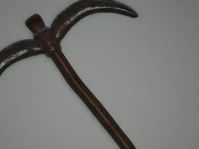 rusty pickaxe 3D model