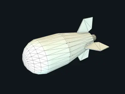 Mini Nuke Bomb Nuclear PBR Low-poly 3D model