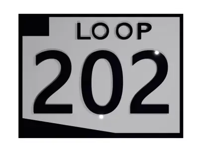 Sign Arizona Loop 202 3D model