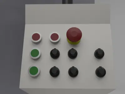 Industrial rubber shoe sole injection machine Low-poly 3D model