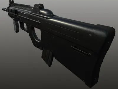FN 2000 Low-poly 3D model