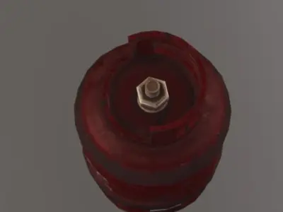 Gas Canister Low-poly 3D model order