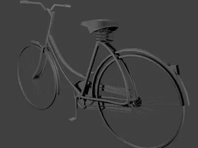 Lowpoly Cycle vintage bicycle Free low-poly 3D model