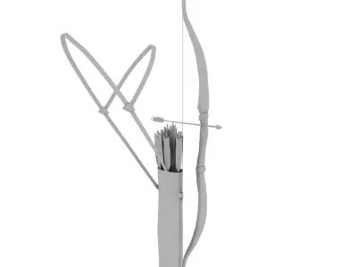 Bow and Arrow  3D model