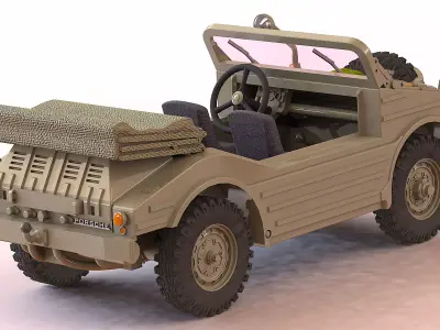 The Porsche 597 Jagdwagen  3D print model