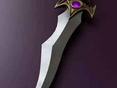 Fantasy Dagger Set 33 3D model