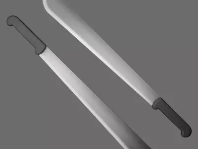 Machete Free low-poly 3D model purchase