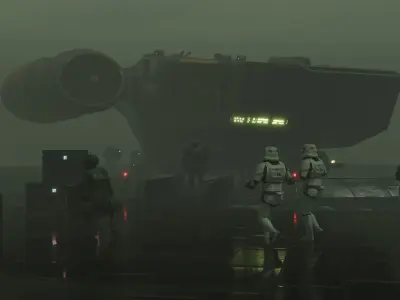 Scifi Star Wars Ship 3D model