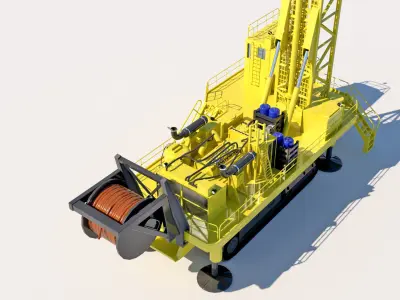 Drilling Machine 3D model 3D model