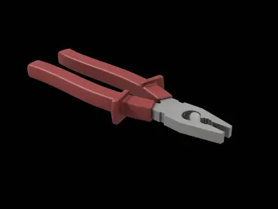 Pliers Low-poly 3D model