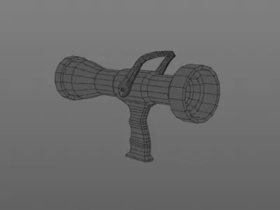 Fire hose Low-poly 3D model purchase
