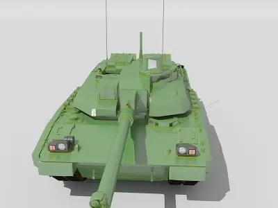 Leclerk military tank 3D model