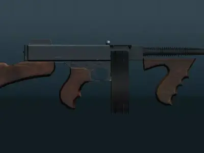 Thompson drum mag fbx 3D model