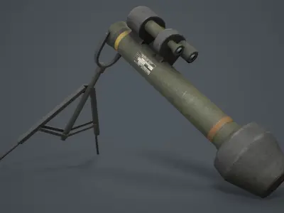 M47 Dragon M2 Plus  Low-poly 3D model