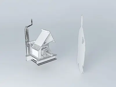 Turbine Cross-flow Free 3D model