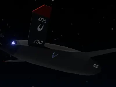 Kratos XQ-58 Valkirie Low-poly 3D model