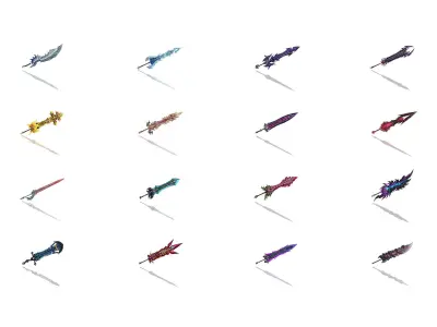 48 Greatswords Collection 3D Model Pack