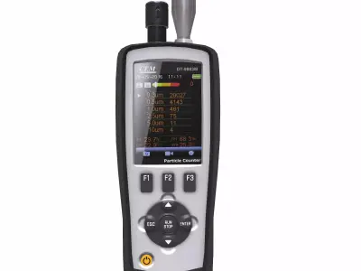 Air Particle Counter with Multiple Gas Detector  Low Poly  Low-poly 3D model