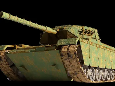 M60 Tank Low-poly 3D model