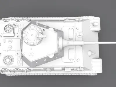 Panzer E50 scale model  3D print model