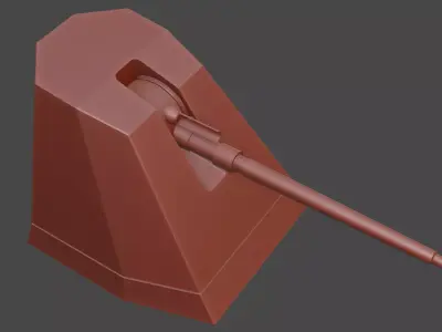 OTO BREDA 127 64 LW Free low-poly 3D model