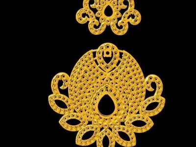 simple  design pendant  3D print model