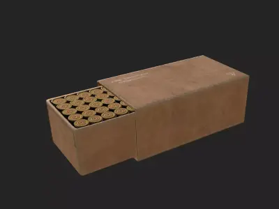 Bullet D Model 002 Low-poly 3D model