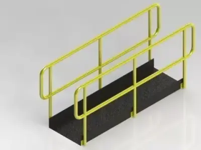 Handrail industrial model 3 Free 3D model