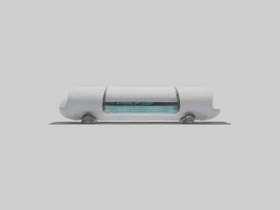 Hyperloop Transportat 1 Low-poly 3D model